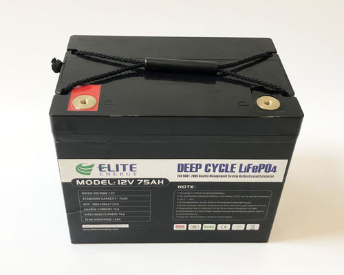 Diepe de Batterij960wh Energie van het Cyclus12v 75Ah Navulbare Lithium