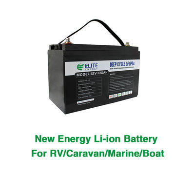 van de de caravanbatterij van 1280Wh 12V 100Ah LFP lifepo4 het Pak Facultatief Bluetooth