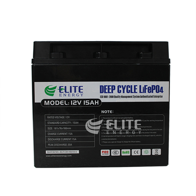 Diepe Cyclus LiFePO4 12.8V 15Ah Zonneli ion battery lithium pack